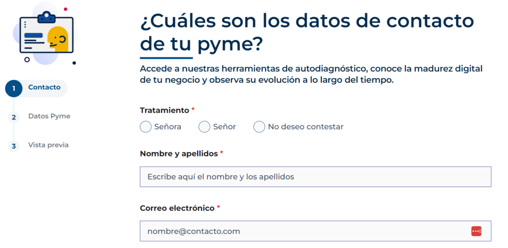 registro en alcelera pyme para pedir el Kit Consulting